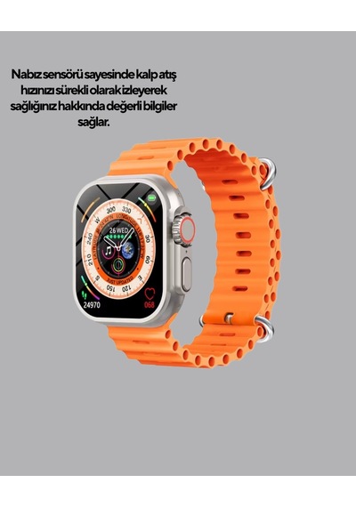 Gps Li Akıllı Saat Nabız Uyku Ve Adım Takibi Suya Dayanıklı