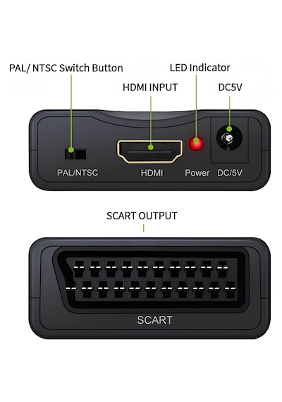 Speeduf Hdmı To Scart Av Çevirici 4363p Dönüştürücü Skart Adaptor