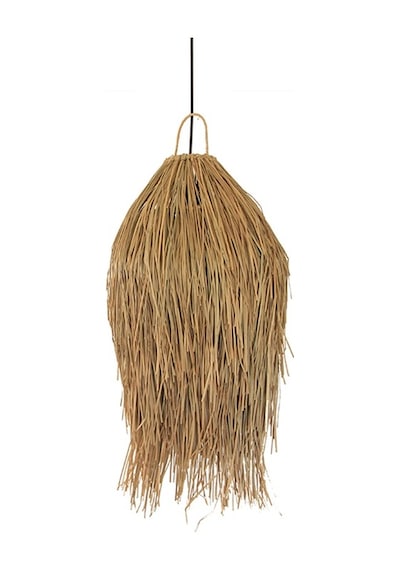 Bohem Etnik Hasır Doğal Bambu & Rattan Deniz Sazı Handmade Dekoratif Sarkıt Avize Aydınlatma 35x65-9031307543953 Hasır