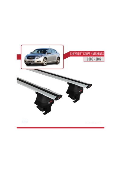 Chevrolet Cruze Hatchback 2009-2016 Arası İle Uyumlu Ace-4 Ara Atkı Tavan Barı Gri