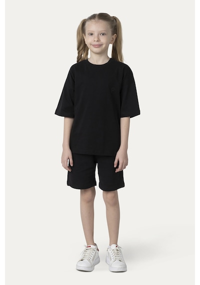 Unisex Çocuk Kısa Kollu Siyah Tişört Çok Renkli 9931BK05001