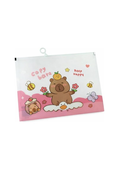 Capybara Tasarımlı A4 Şeffaf Dosya Genel