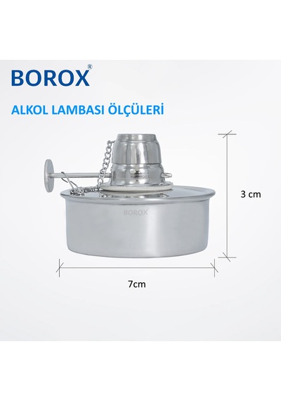 Borox Çelik Spirit Burner Alkol Lambası 150 ML