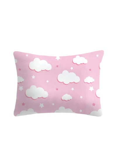 Pamuklu Fermuarlı Bebek Yastık Kılıfı 35x45 1 Adet Pembe