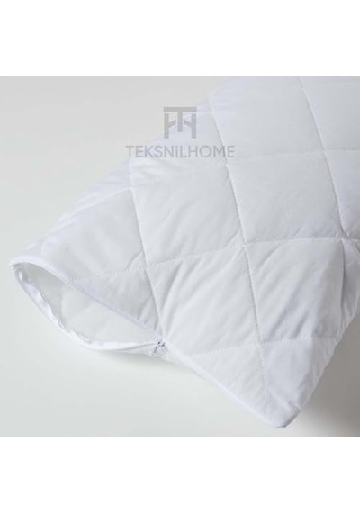%100 Pamuk 4 Adet Kapitoneli Yastık Alezi Koruyucu Koruyucu Yastık Kılıfı 50 X 70 Cm Abanoz