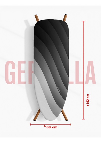 Hediyeli Harmony Battal Boy Xxl Beden 60x162 Cm Ütü Masası Kılıfı Gri