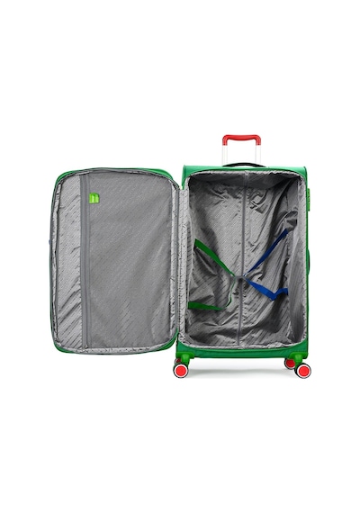 United Colors of Benetton Unisex Ultra Lıght Körüklü Kumaş Kabin Valiz 55 Cm Yeşil Yeşil