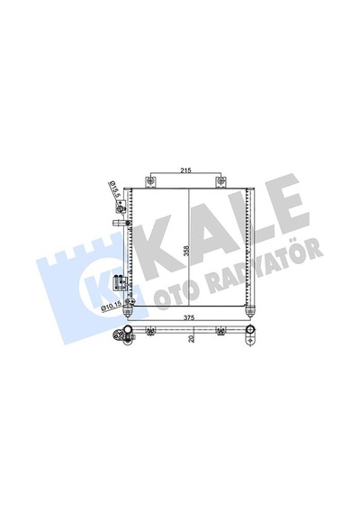 Kale Klıma Radyatoru Kondenser Opel Agıla 1.2 16v 00 / 07 - Suzukı 1.3 16v 00 / 06 Kurutucusuz 375x358x22 Klr-353120