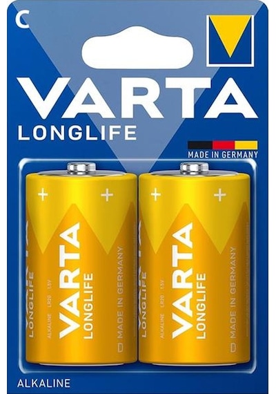 Varta Longlife Power Alkalin Orta Boy C Pil 2'li Paket