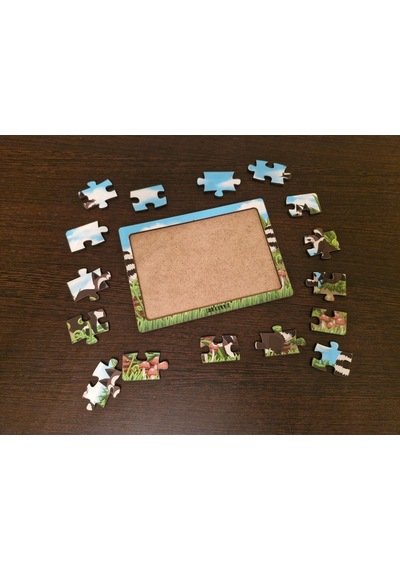 Rakunlar 16 Parça Eğitici Öğretici Ahşap Çocuk Puzzle Yapboz Bebek Çocuk Oyuncak