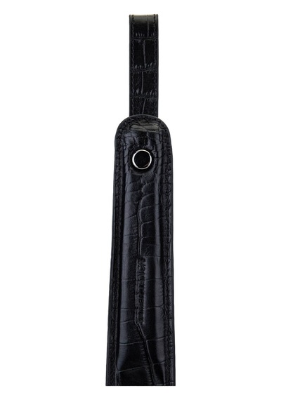 Tamer Tanca Unisex Hakiki Deri Siyah Kroko Kerata Çekecek 147 Kerata Sk25-26 Sıyah Kroko
