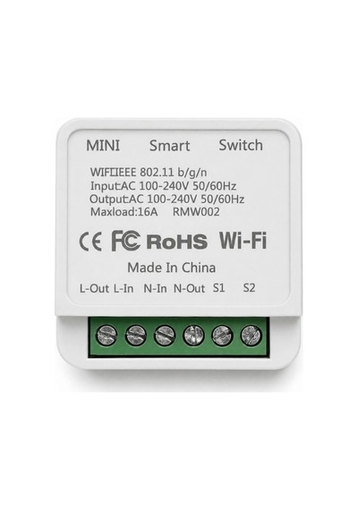 Mini Wifi Smart Switch 16a Tuya Alexa Google Home Uyumlu Akıllı Anahtar Modülü