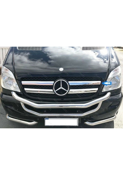 M. Benz Vito W639 Krom Ön Panjur 4 Prç. 2010-2014 P.Çelik