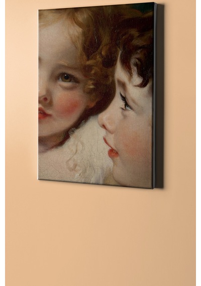 Webstyle Sayılarla Boyama Seti Kasnaklı Iki Küçük Kız Kardeş 60 X 75 Cm