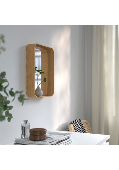 Ikea Dvärgsyren Duvar Aynası 28x37 Cm Naturel