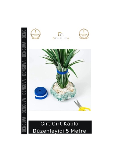 Cırtlı Bant Organizatör Sağlam Dayanıklı Siyah Pratik Cırt Cırt Kablo Düzenleyici 5 Metre