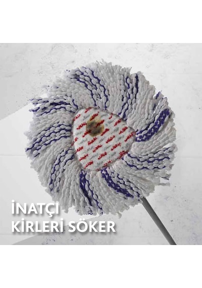 Vileda Vld0000000431 4 Paket Turbo 3in1 Extra Pedli Mikrofiber Yedek Paspas Vileda