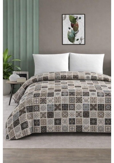 Çift Kişilik Pike Yatak Örtüsü%100 Pamuk 220x230 Fayans