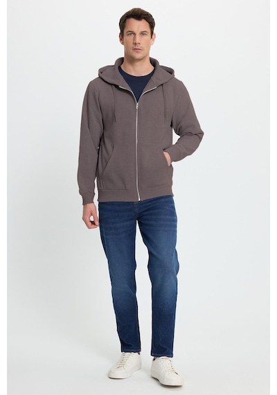 Tudors Unisex Relax Fit Rahat Kesim Pamuklu İçi Polarlı Çift Cepli Tam Fermuarlı Gri Kapüşonlu Sweatshirt-41653 Gri Tudors Unisex Relax Fit Rahat Kesim Pamuklu İçi Polarlı Çift Cepli Tam Fermuarlı Gri Kapüşonlu Sweatshirt-41653 Gri