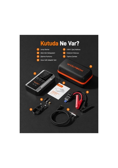 4000a Marş Yardımı, 160 Psı Kompresör 12v Akü Takviyesi 24000mah Powerbank Led Işık
