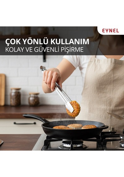 Klasik Metal Mangal Maşası 36 Cm-32 Cm-27 Cm Uzun-kısa Boy Çelik Yemek Barbekü Izgara Kömür Köz