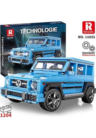 Reobrix Technic 11032 Mercedes Benz Amg G65 Suv Araba Yaratıcı Yapı Blok Seti Building Blocks G Class "the Beast" - 1204 Parça