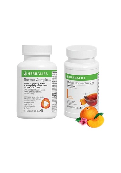 Herbalife Kargo Bedava Thermo Complete 90 Tablet Ve 1 Adet Şeftali Çay 50gr Set 1 Adet 32
