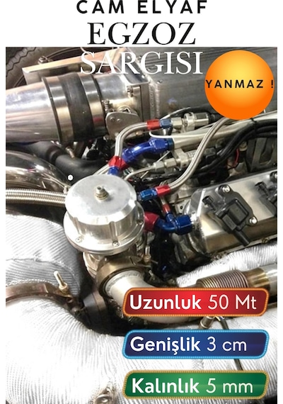 50 Metre 3 Cm Cam Elyaf Egzoz Sargısı Manifold Sargı Bezi Yanmaz Bant 5 Mm Kalınlık Isıya Dayanıklı Yanmaz Isı Yalıtım Bandı Motorsiklet Araba Egzoz Koruma Bezi Termal Sargı 50 Metre 3 Cm Cam Elyaf Egzoz Sargısı Manifold Sargı Bezi Yanmaz Bant 5 Mm Kalınlık Isıya Dayanıklı Yanmaz Isı Yalıtım Bandı Motorsiklet Araba Egzoz Koruma Bezi Termal Sargı
