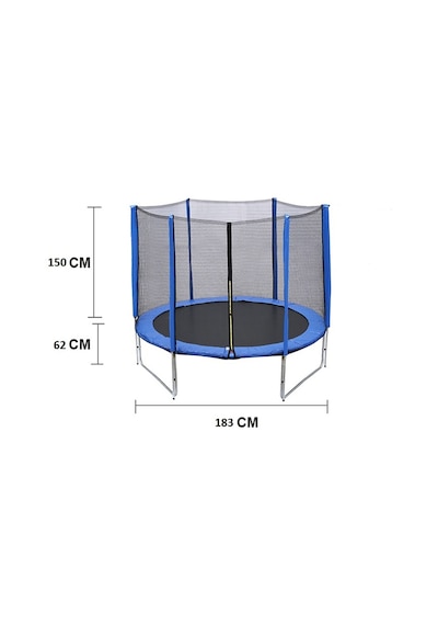 Hepitop Çatı ve File Korumalı Şapkalı Trambolin 183 CM