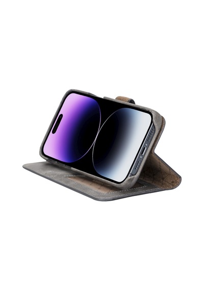 Bouletta Apple İphone 14 Pro Max Uyumlu Deri Kılıf Mw36 Tn18ef