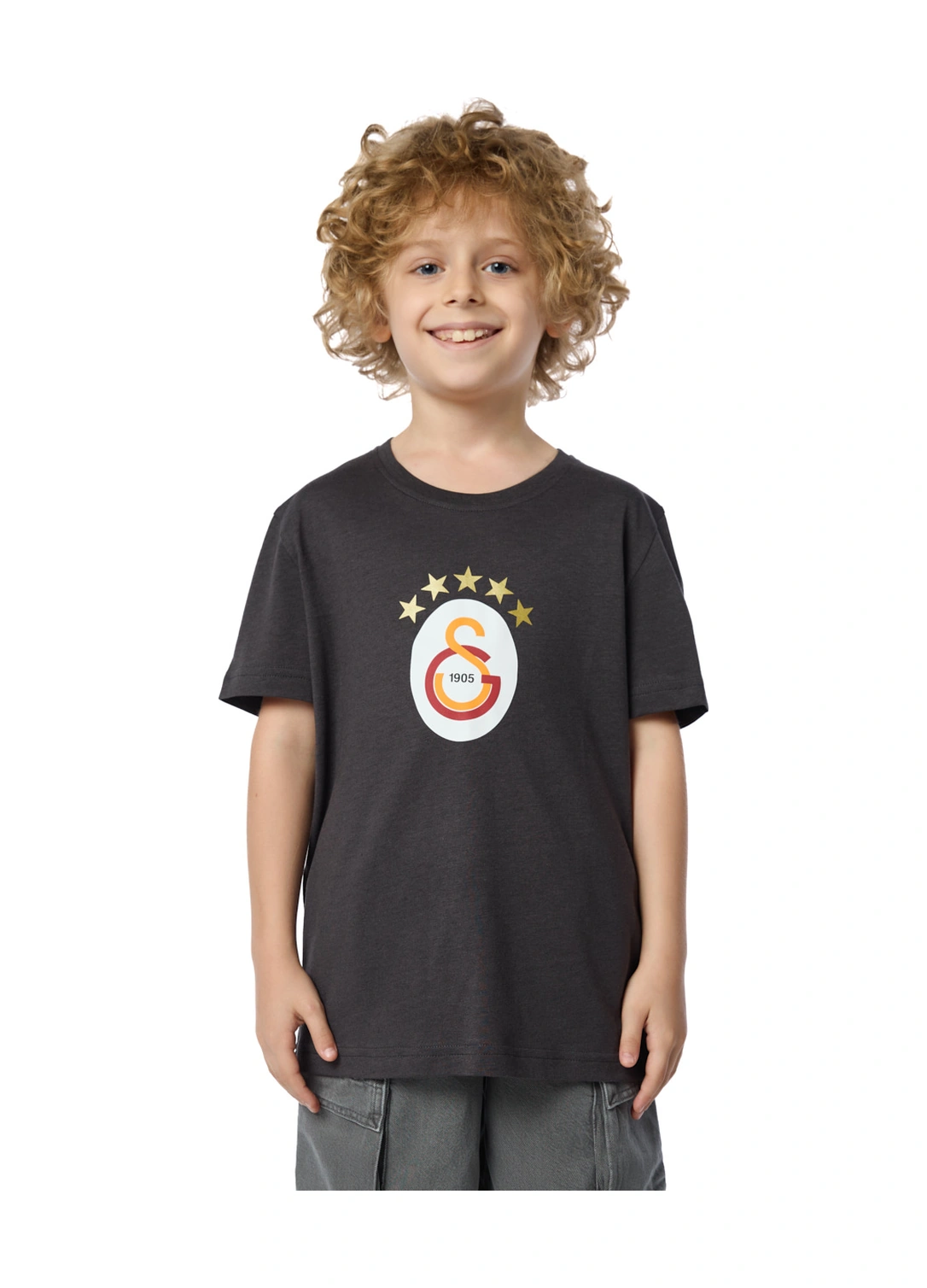 Gsstore Galatasaray 5 Yıldız Çocuk T-shirt C251402 Antrasit