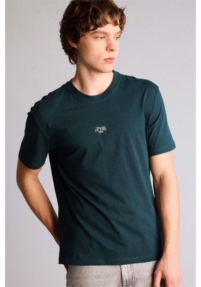 Defacto Mini Baskılı Yeşil Erkek T-shirt G3213ax/gn1079 Yeşil
