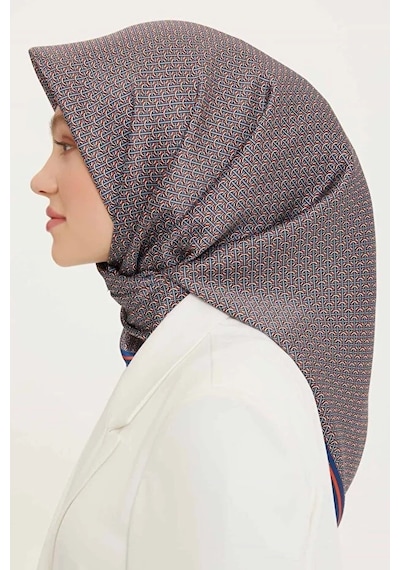Armine Sura İpek Eşarp S Nostalji Sura - 8733 Saks Mavi