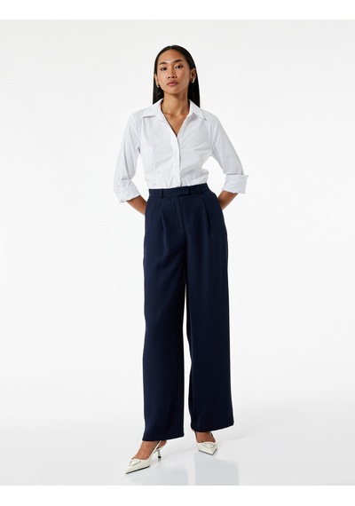 Koton Slim Fit Düğmeli Klasik Yaka Uzun Kollu Poplin Gömlek Beyaz 7wak60016uw