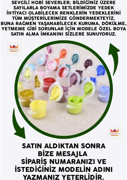 Moranka Sayılarla Boyama Ek Boya Seti 1 Adet