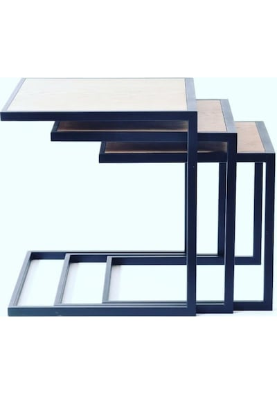 Zigon Zlf 3Lü C Model Metal Transmisyon Çelik Siyah Fırın Boya Md