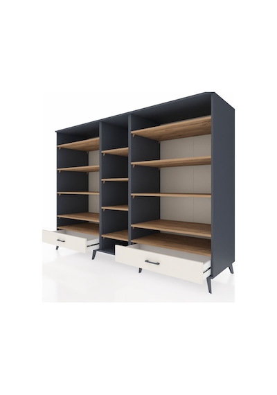 Kronos Dolap 14 Raflı 2 Çekmeceli 220x59x163 Antrasit-çam/aytaşı Atlas Çam/aytası - Antrasıt Kronos Dolap 14 Raflı 2 Çekmeceli 220x59x163 Antrasit-çam/aytaşı Atlas Çam/aytası - Antrasıt