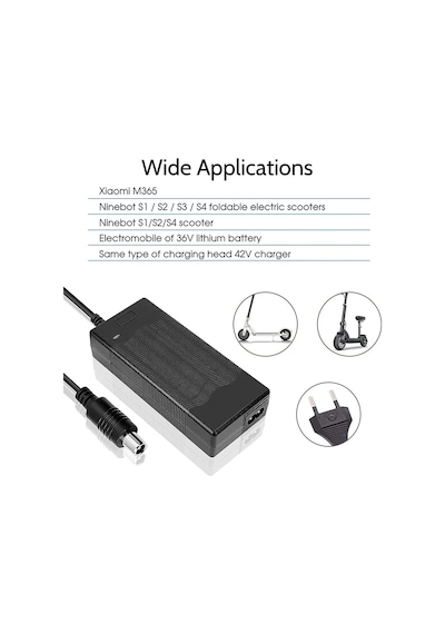 42v 2a 5a Güç Adaptörü Kaynağı Şarj Cihazı 36v Kuş Xiaomi Scooter Kireç M365