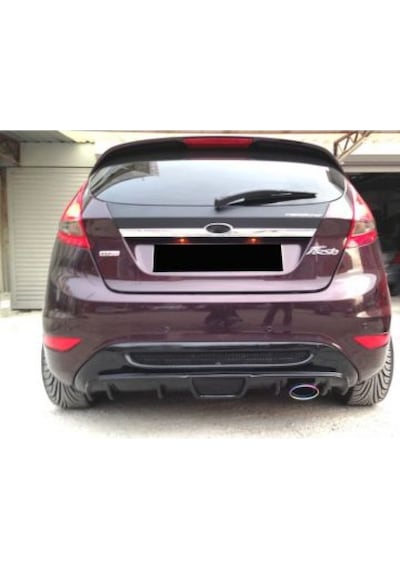 Ford Fiesta (2009-2016) Izgaralı Arka Tampon Eki - Difüzör (plast