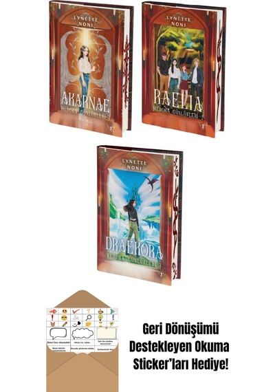 Medora Günlükleri 1-2-3. Kitaplar Set Ciltli + Okuma Sticker'ları