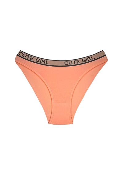 10 Adet Beli Yazılı Pamuklu Kalın Lastik Kadın Slip Külot Çok Renkli
