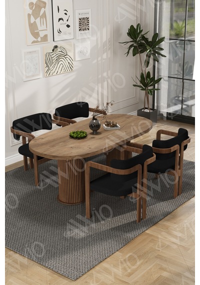 Avvio Brown Serisi Bohem Ayak 4'lü Tokyo Metal Demonte Sandalye 80x140 Masa Sandalye Takımı Akça Masa Sandalye Kahve Kumaş Siyah Avvio Brown Serisi Bohem Ayak 4'lü Tokyo Metal Demonte Sandalye 80x140 Masa Sandalye Takımı Akça Masa Sandalye Kahve Kumaş Siyah