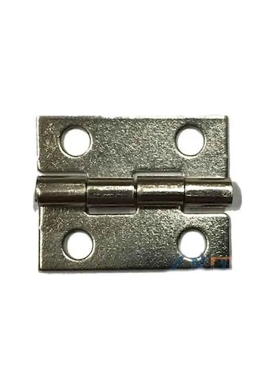 Tavla Menteşesi No:3/4 - 20mm, Nikel, 1 Adet Gümüş