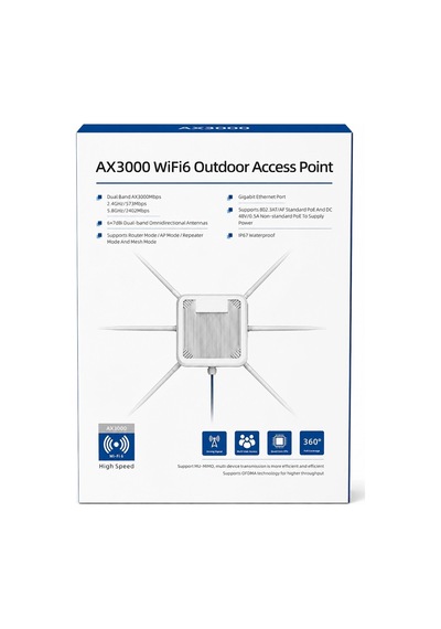 Wi-fi 6 Dış Ortam Access Point Io-hw3000b