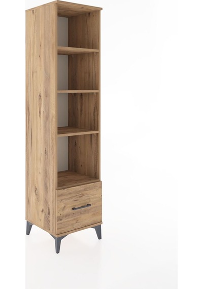 Hyperion Dolap 4 Raflı Tek Çekmeceli 44x44x182 Çam-çam Atlas Çam