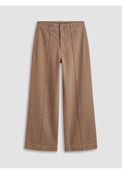 Lc Waikiki Bej Yüksek Bel Wideleg Kadın Jean Pantolon