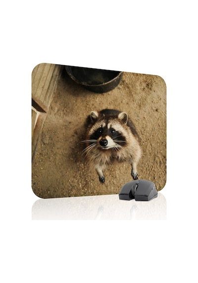 Rakun Kaymaz Dikişli Kauçuk Oyuncu Mousepad V1 - 48x40 Xl Gaming Mouse Pad Fare Altlığı
