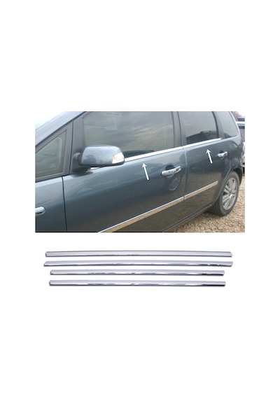 Ford C-max Krom Cam Çıtası 4 Kapı P.çelik 2003-2010 Arası