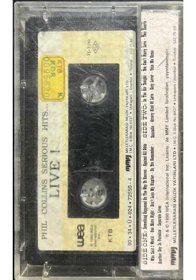 Plak Değildir Kaset Tir Kaset Phil Collins Serious Hits Live Ka