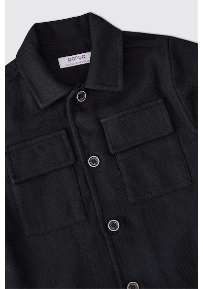 Panço Erkek Çocuk Siyah Düğmeli Ceket 2611BK22010